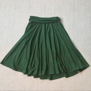Susana Monaco green twirl skirt